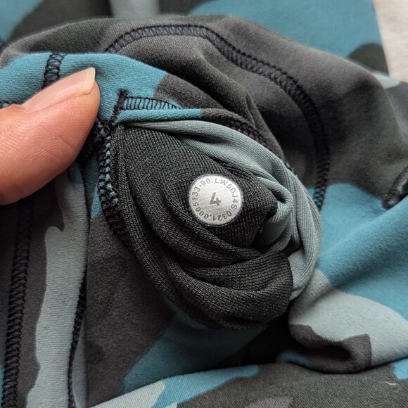 Lululemon Wunder Train High-Rise Tight 28" Heritage 365 Camo Tidewater Teal Mult - Picture 7 of 10